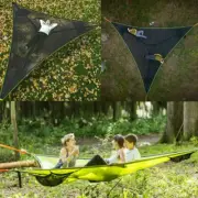 Triangle Camping Hammock Bed Outdoor Hanging Swing Mat Backyard Tree House Tent