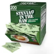 Stevia In The Raw, Plant Based Zero Calorie, Sugar-Free Sweetener, 200 Count
