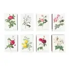 Set of 8 Match Boxes ROSES flower draw art Vintage Style Matchbox Holder box