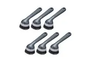 6x MasterCraft Dish Washing Brush Kitchen Non-Stick Cookware Cleaner 20cm Grey