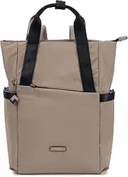 [Hedgren] Women Solar Backpack/Tote Handbag, Stone Beige, Standard