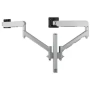 Atdec AWMS-2-D40 Dual Dynamic Monitor Arms on 400mm Post. Max Load: 8kg, Heavy