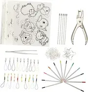 KOMBIUDA Complete Heat Shrink Craft Sheet Kit Shrinky Film Paper for Boys and Girls' Year Activity