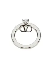 VLOGO signature ring 13 White