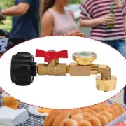 Qcc1 Propane Refill Elbow Adapter Brass with on Off Control Valve for Burner