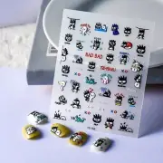 5D Embossed Sanrio Badtz Maru Assorted Designs Nail Art Vinyl Decals Stickers