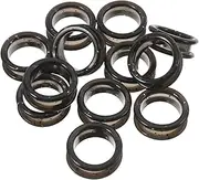 Silicone Scissor Finger Rings for Dog Grooming 12 Pack Soft Comfortable Non Colorful Scissors