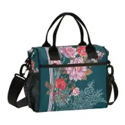 Lunch Tote Bags for Men lunch Box Lunch Cooler Bag Large Work Geometric Borde...
