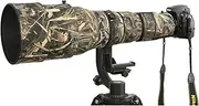 ROLANPRO Waterproof Lens Cover for Nikon AF-S 600mm F4G ED VR Camouflage Rain Cover Lens Protective Sleeve Guns Case 9# Grass Camo