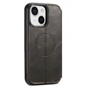 For iPhone 15 Plus Case Wallet Cover Compatible with Magsafe Black