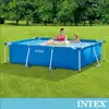 【INTEX】簡易裝長方型框架游泳池(220x150x60cm)蓄水池 6歲+ (28270NP)免充氣泳池