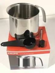 KRUPS 20 oz Italian Style Stainless Steel Frothing Pitcher - Brand New