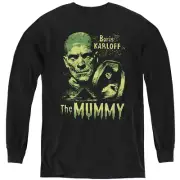 The Mummy Kids Long Sleeve Shirt Boris Karloff Black Tee