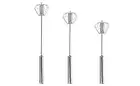 Stainless Steel Egg Beater Rotating Semi-Automatic Hand Push Whisk Kitchen Tool