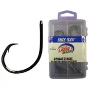 20 Pack of Assorted Eagle Claw Platinum Black Circle Hooks - Sizes 7/0 to 10/0
