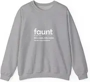 [X.Style] Womens Womens Faunt Definition for Aunty, Aunt ds050 Sweater Grey M