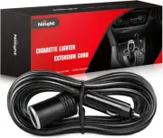 Nilight NI-WA-01C Cigarette Lighter Extension Cord Cable Heavy Duty 14Ft 12V/24V