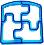 Blue Sandwich Cutter for Kids,DIY Sandwich Maker,Cute Animal Pattern Sandwich Bread Pancake Maker Cookie Cutter Shapes Molds for Kids Children Boys Girls Lunchbox and Bento Box Puzzle Cookie Cutters