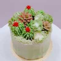 在飛比找樂天市場購物網優惠-堅強的愛【6吋】 #韓式裱花 #抹茶紅豆戚風蛋糕