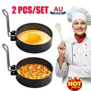 Non Stick Fried Egg Shaper Stainless Steel Pancake Ring MVNd Cooking Mould Tool