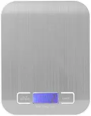 Baxnore Portable Electronic Scale, Stainless Steel Food Scale, Household Kitchen Weight, Lightweight Kitchen Scale, Electronic Weight for Baking Cooking