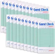 Guest Check Books Order Book 20 Pack for Restaurants - 50 Sheets