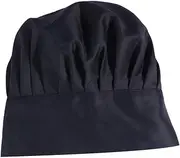 [TOVINANNA] Cooking Chef Hat Mushroom Design Men Women Polyester/Cotton Comfortable Suitable for Restaurants Black