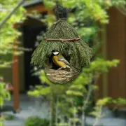 Bird Nest Hut Shelter Sturdy Hideaway Birds Cage for Courtyard Trees Lawn