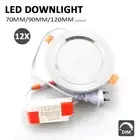 12X LED Downlights Down light Dimmable 2-Pin AU Plug 12W-16W 70mm 90mm 120mm