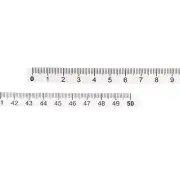 Adhesive Ruler, 5Pcs 50cm Measure Tape Sticker Clear Background Black Text