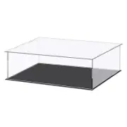 Acrylic Display Case Plastic Cube Storage Box Dustproof Showcase 36x21x10.5cm