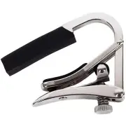 Shubb C8 Drop-D Partial Capo for Steel String Guitars, Polished Nickel