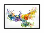 Elegant Dove Framed Print Fine Art Poster Print