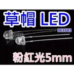 LED草帽高亮度"粉紅光5MM"散光聚光 / 003503