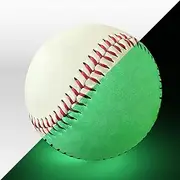 2 Pack Glow in The Dark Baseball Light up Baseball Glow Balls for Playing Catch and Hit Games at Night Official Size Gift for Boys and Girls, Kids, and Baseball Fans Outdoor Activity Accessories