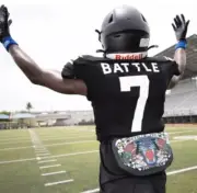 BATTLE SPORTS Back Bone Adult Football Back Plate~Speed Freak Sz. Universal Fit