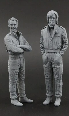 1/18 FIGURES LAUDA HUNT RUSH VROOM UNPAINTED FOR GP REPLICAS SPARK MINICHAMPS