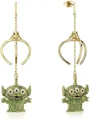 Women's disney-pixar-toy-story-alien-crystal-earrings Drop Earrings, Gold, 5CM