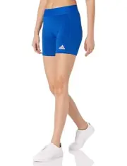 Adidas Women's Techfit Volleyball Shorts 5" Athletic Tight Fit Sz 2XL Royal Blue