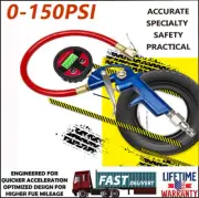 Portable Tire Inflator with Digital Pressure Gauge 0-150PSI Lock On Air Chuck US