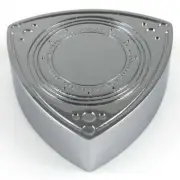 ROTOR SHAPED BRAKE / CLUTCH MASTER CYLINDER CAP COVER RX-7 RX7 13B 20B CHROME