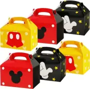 Cartoon Mouse Treat Box 24 Pcs 3 Style Mickey cake gift DIY bags favor snack