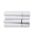 Ralph Lauren Twin Flat Sheet Palmer Percale White / Sky Blue Organic Cotton