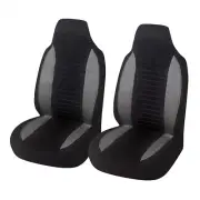 Front 2 Seat Covers Cushion High Back Bucket Polyester Protector For Car (for: Honda Civic)