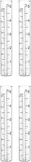 BESPORTBLE Rain Gauge Glass Tube: 4Pcs 5 Inch Rain Gauges, Replacement Rainfall Test Tube with Scale for Outdoor Yard Garden