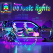 LED RGB Motorcycle ATV Glow Accent Light Strip Music Control + IR Remote