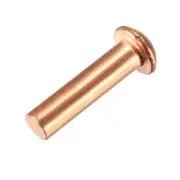 50 Pcs 13/64" x 25/32" Round Head Copper Solid Rivets Fasteners
