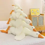 Fluffy Duck Plush Toys Sleep Pillow Cute Animal Stuffed Swan Goose Dolls Floor