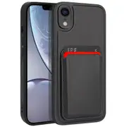 ZUSLAB iPhone XR Case, Magnetic Detachable Card Holder Wallet Shockproof Heavy Duty Protective Cover for Apple (2018) - Black
