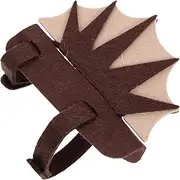 COMPUKAS Lizard Dress up Harness Light Brown Felt Costume for Pets Fun Dinosaur Outfit for Holiday Festivals Easy to Wear Lightweight Comfortable Cosplay Garment for Lizards